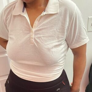 Croft & Barrow White Stretch Top